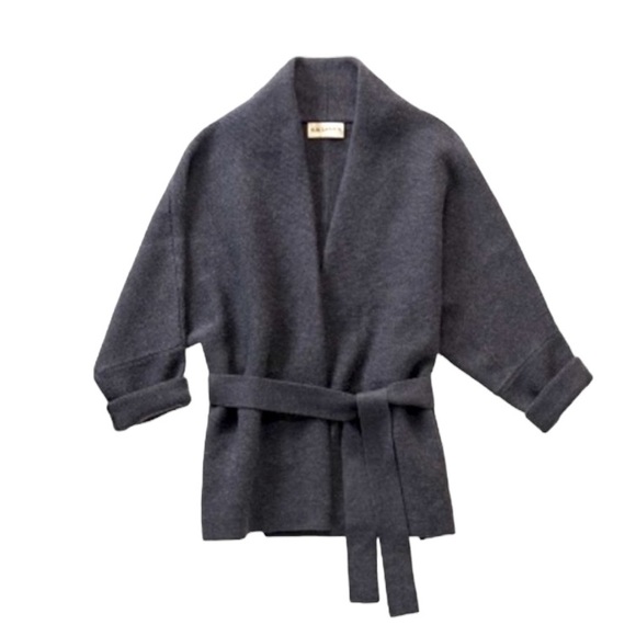 MM Lafleur Sweaters - MM LaFleur EUC Miranda Sweater in Charcoal 100% Merino Wool Size XL/XXL
